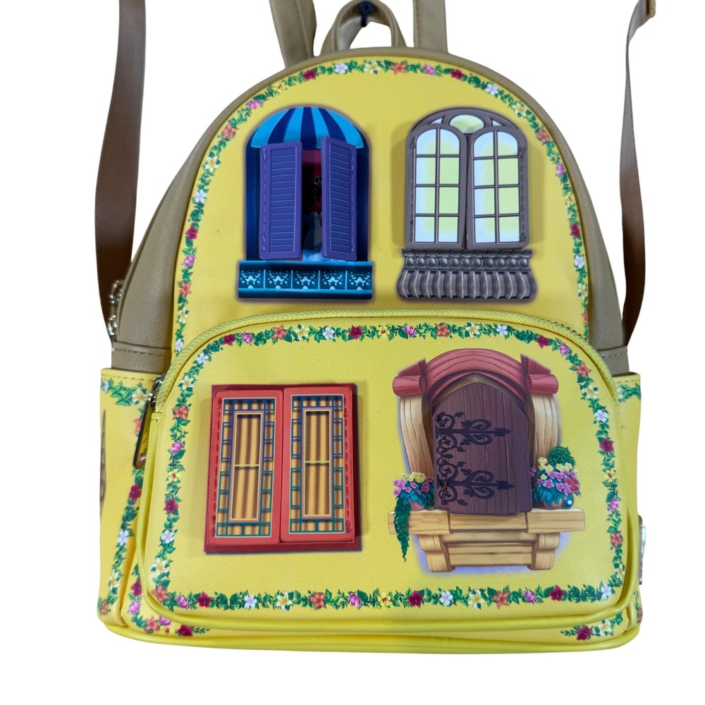 Loungefly Disney Princesses Floral Balconies Mini Backpack Snow White‎ Jasmine
